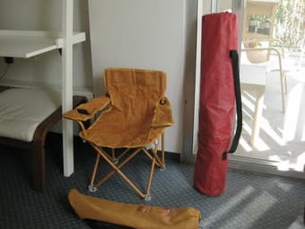 ITEMS FOR CAMPING!!! Grill and chairs!! 3