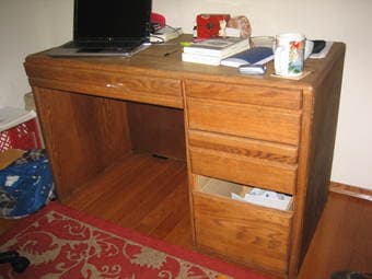 FREE Solid Wood Desk- Pick up ASAP 1