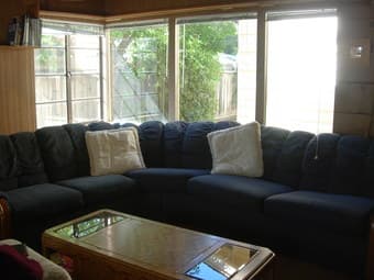 Large Blue Corner Couch - $40 obo 1