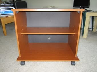 23" Insignia TV + TV Stand with wheels in good condition--$20 (MV) 3