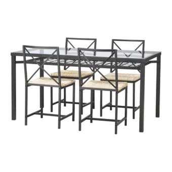 Beautiful Glass Table with Chairs $125 1