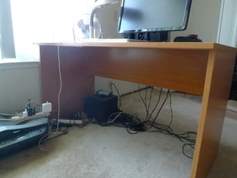 Moving sale: chair, desk, bookshelf, tea table, fan, etc. - low price! 2