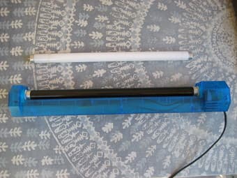 Black light lamp with extra florescent light tube $10 1