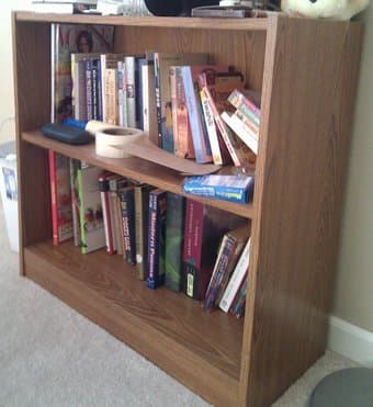 Moving sale - printer and wooden shelf 1