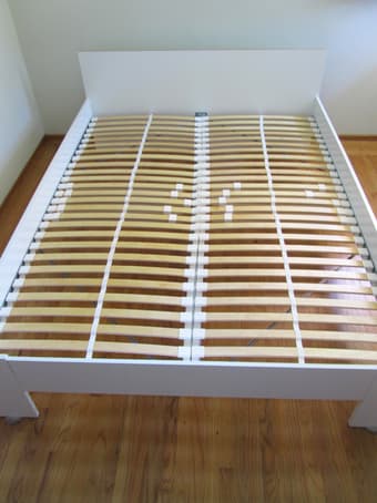 Queen Bed Frame & Base IKEA *top condition* - $90 2