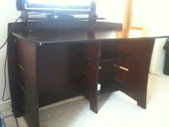 Mahogany Easy-Assemble Desk 2