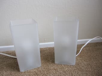 Ikea mirror, lamps and a fan very cheap 2