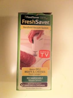 Food Saver Handheld Vacuum System---$5 1