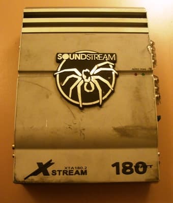 Soundstream xta 180.2 + Sub Zero Subwoofer box - $40 1