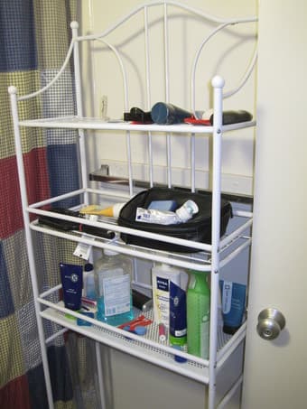Bathroom Rack / Shelf - $10 1