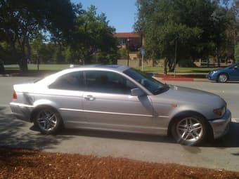 2004 Silver BMW 325ci 1