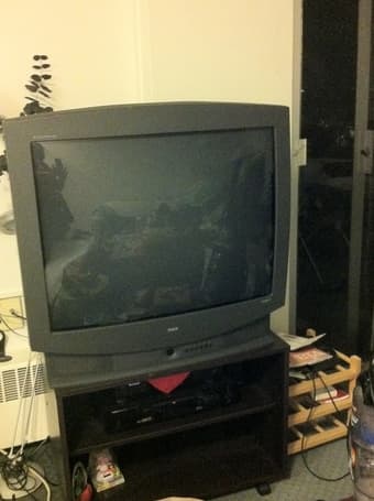 32' RCA TV with Stand and VHS player for $30- must go today 1