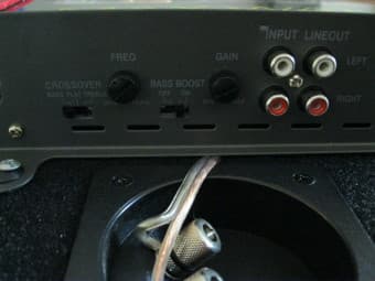 Subwoofers (2x10"), Box, and Amp - $40 obo 3