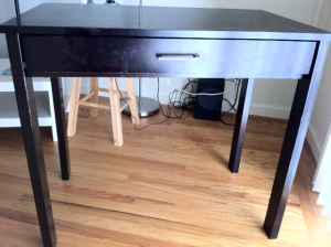 Lamps, Desk, Dining Set, Fan, & Hanging Storage 3