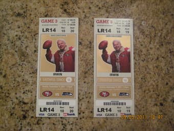 Home Opener! San Francisco 49ers vs. Seattle Seahawks! Sunday 9/11 1