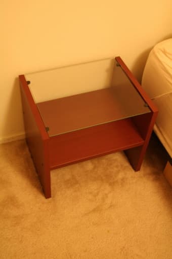 Moving Sale: Nightstand + TV Stand + Laundry Bag + Mattress 1