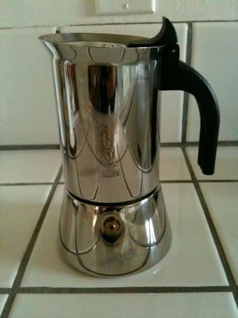 Italian stove espresso coffee machine- Bialetti Venus- stainless 1