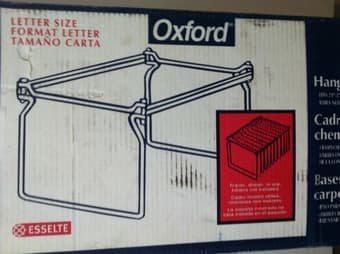 Oxford hanging file folder frames, pack of 6 - $15 1