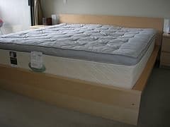 Brown Ikea Queen Bed Frame - $40 (menlo park) 1