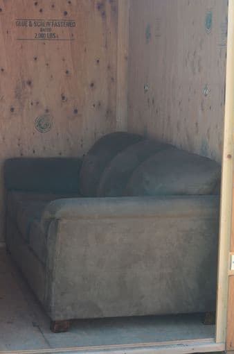 Large Olive Comfy Couch 1