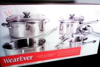 Stainless Steel 9-piece Cookware Set - $50 1