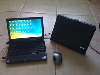 VAIO notebook, 11 inch ultra-portable, leather bag, wifeless mouse 1