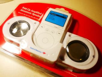 $4.99 - New Fold-up Amplified Aluminum Speaker for iPod, MP3, Mobile 1