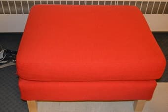 IKEA Red footstool (futton) 1