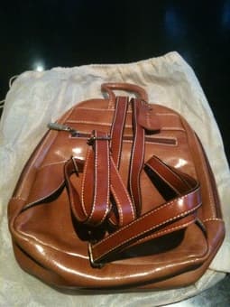 Leather satchel bag, $40 2