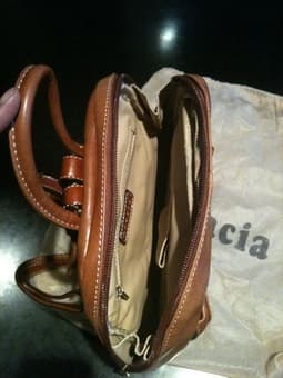 Leather satchel bag, $40 3