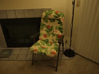 Moving sale - Fridge, table, and chair 2