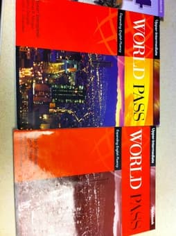 Books: Ventures4 and World Pass Upper Intermediates 2