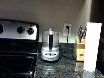 Cuisinart chopper ($25) and IKEA 365+ plates ($2 each) 1