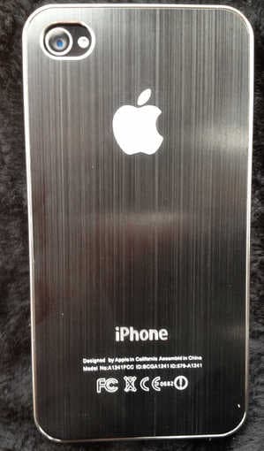 Premium Aluminum Skin Hard Back Case for Apple iPhone 4 1