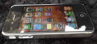 Premium Aluminum Skin Hard Back Case for Apple iPhone 4 3