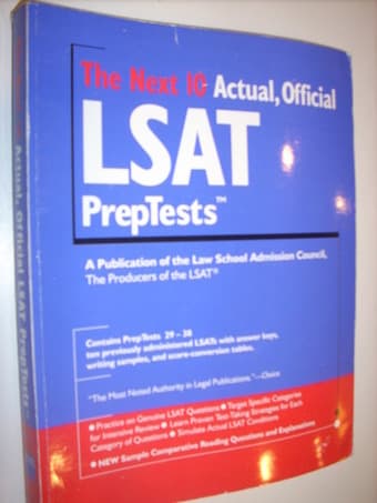 3 Official LSAT PrepTest Books, $50 3