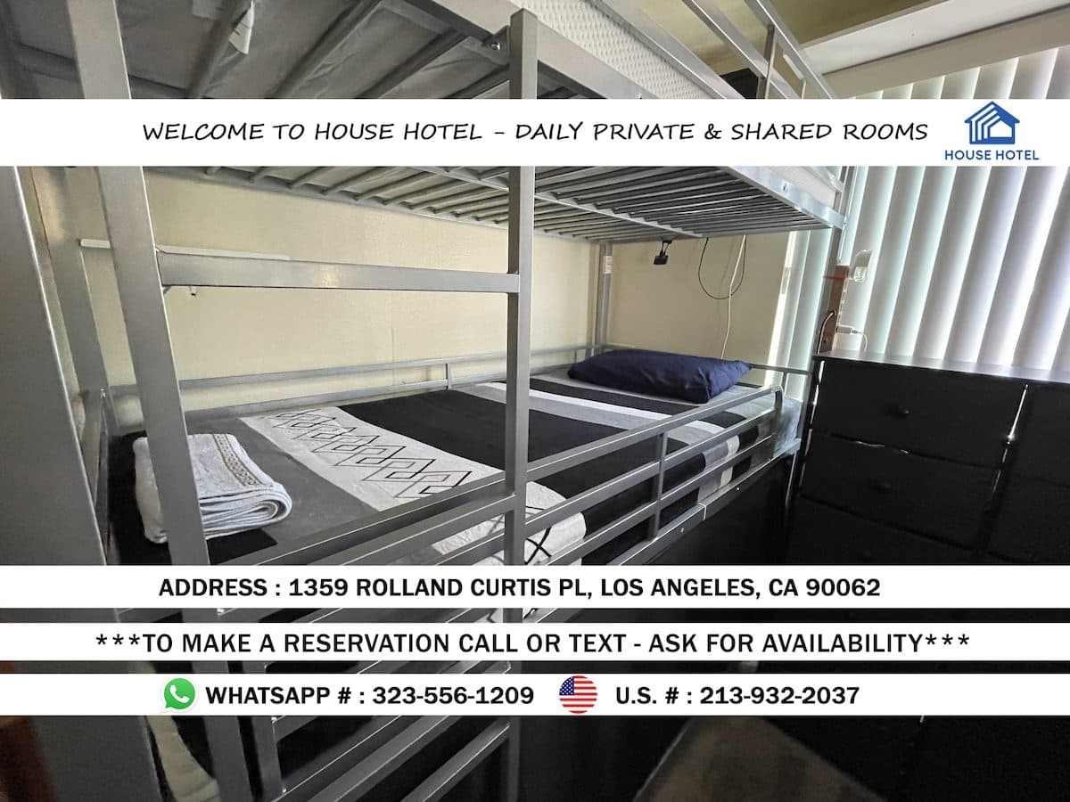 Bunk Bed Space - (Shared Room) 1