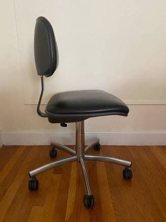 Steelcase 117 Chrome Office Desk Chair Vintage Mid-Century Modern USA 3
