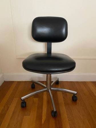 Steelcase 117 Chrome Office Desk Chair Vintage Mid-Century Modern USA 2