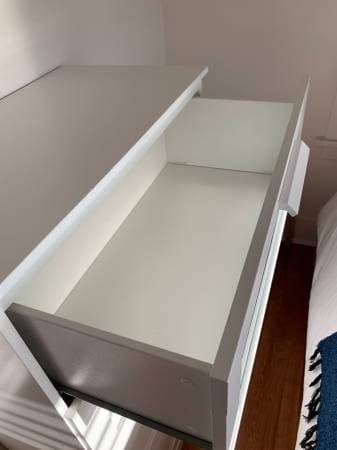white 4-drawer Ikea dresser 3