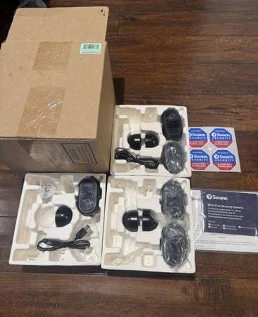 5 swann Wifi wireless rechargeable security caneras Swann Wire-Free 1 1
