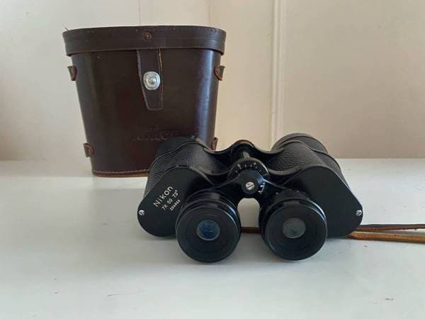 Nikon 7x50 Binoculars – 7.3° Field, Vintage Optics + Case - JAPAN 1