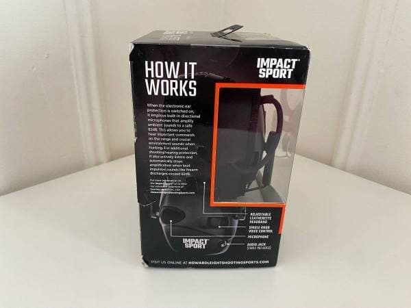 Howard Leight Impact Sport Electronic Earmuff – Brand New, Sealed 3