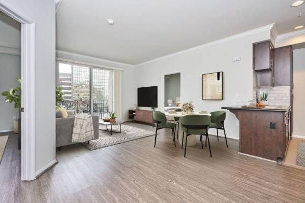 Los Angeles CA, Arched Skyline Viewing Windows, 1 Bed 3
