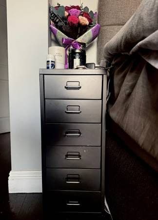 Pair of Black IKEA HELMER 6-Drawer Cabinets / Matching Nightstands – Excellent 1