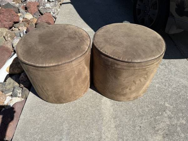 Two ottomans in good condition 1