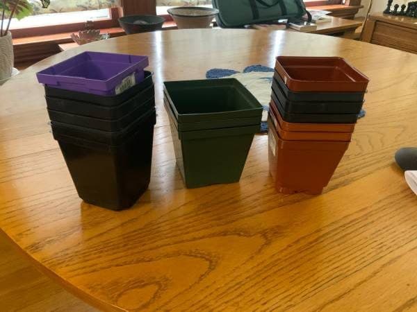 Free 4 inch and slightly smaller potting containers 1