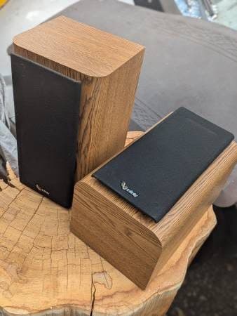 INFINITY RS 1001 speakers...for repair or parts...needs to be refoamed 1