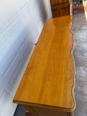 Vintage French provincial 9 drawer dresser 2