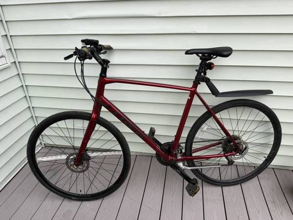 Trek FX 3 Disc Hybrid Bike - XL - Red - Accessories Included 1
